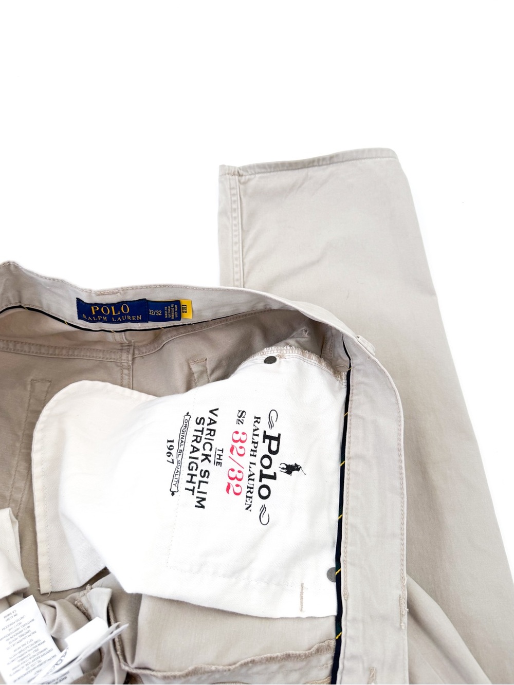 Polo Ralph Lauren Slim Straight-Leg Twill Pants in Light Taupe Khaki 32x32 Men's - Picture 11 of 11